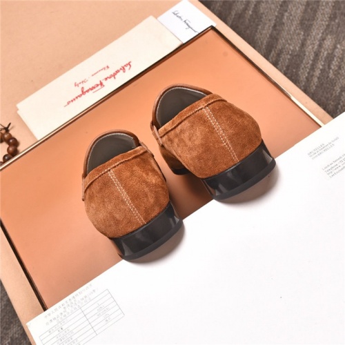 Replica Salvatore Ferragamo Leather Shoes For Men #818937 $98.00 USD for Wholesale