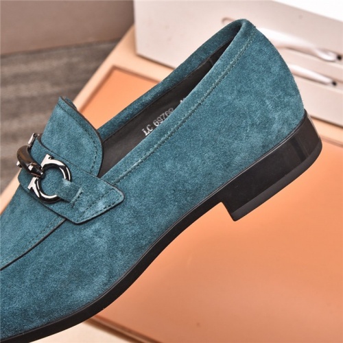 Replica Salvatore Ferragamo Leather Shoes For Men #818938 $98.00 USD for Wholesale