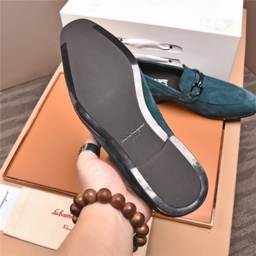 Replica Salvatore Ferragamo Leather Shoes For Men #818938 $98.00 USD for Wholesale