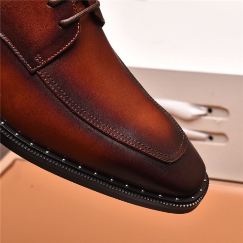Replica Prada Leather Shoes For Men #818951 $98.00 USD for Wholesale