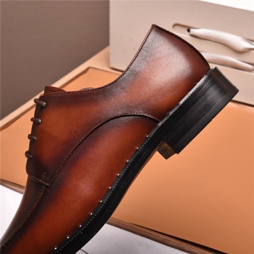 Replica Prada Leather Shoes For Men #818951 $98.00 USD for Wholesale
