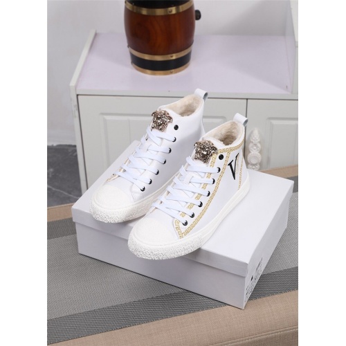 Replica Versace High Tops Shoes For Men #818991 $82.00 USD for Wholesale