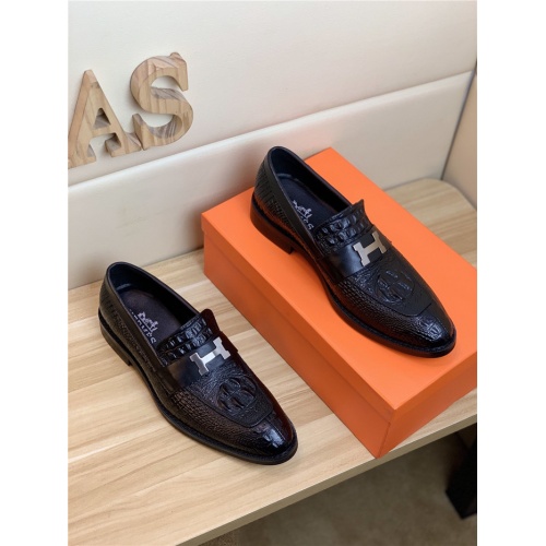 Hermes Leather Shoes For Men #818995 $82.00 USD, Wholesale Replica Hermes Leather Shoes