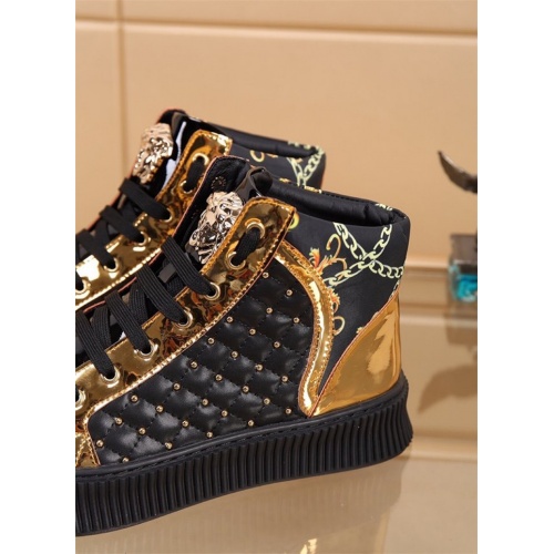 Replica Versace High Tops Shoes For Men #819025 $80.00 USD for Wholesale