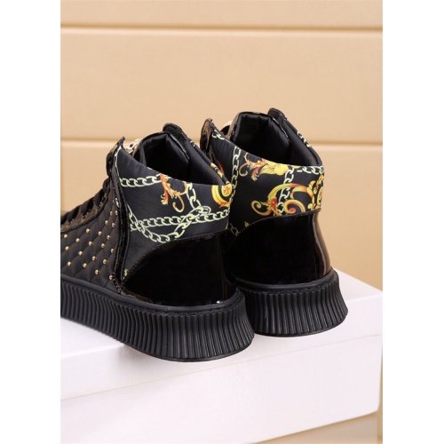 Replica Versace High Tops Shoes For Men #819028 $80.00 USD for Wholesale