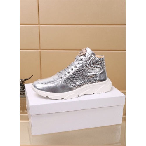 Replica Versace High Tops Shoes For Men #819030 $82.00 USD for Wholesale