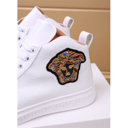 Replica Versace High Tops Shoes For Men #819031 $82.00 USD for Wholesale