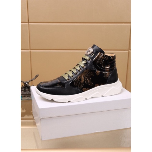 Replica Versace High Tops Shoes For Men #819032 $82.00 USD for Wholesale
