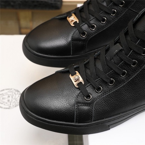 Replica Versace High Tops Shoes For Men #819074 $85.00 USD for Wholesale