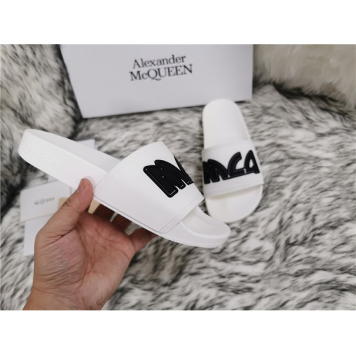 Replica Alexander McQueen Slippers For Men #819165 $45.00 USD for Wholesale