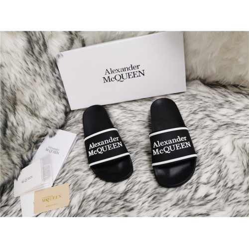 Replica Alexander McQueen Slippers For Men #819166 $45.00 USD for Wholesale