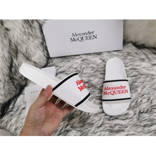 Replica Alexander McQueen Slippers For Men #819167 $45.00 USD for Wholesale