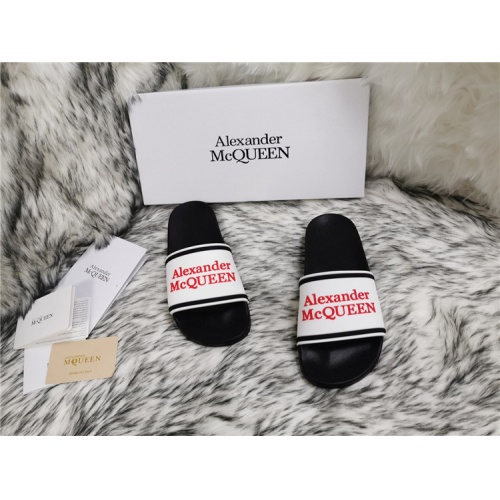 Replica Alexander McQueen Slippers For Men #819168 $45.00 USD for Wholesale