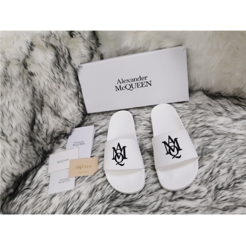Replica Alexander McQueen Slippers For Men #819169 $45.00 USD for Wholesale