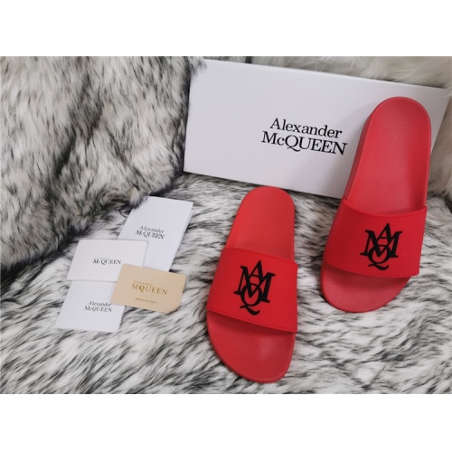 Alexander McQueen Slippers For Men #819173 $45.00 USD, Wholesale Replica Alexander McQueen Slippers