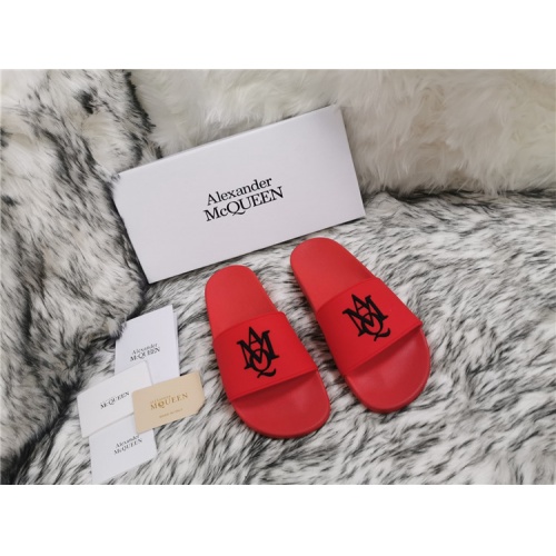 Replica Alexander McQueen Slippers For Men #819173 $45.00 USD for Wholesale