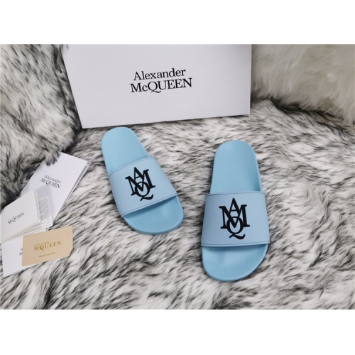 Replica Alexander McQueen Slippers For Women #819177 $45.00 USD for Wholesale
