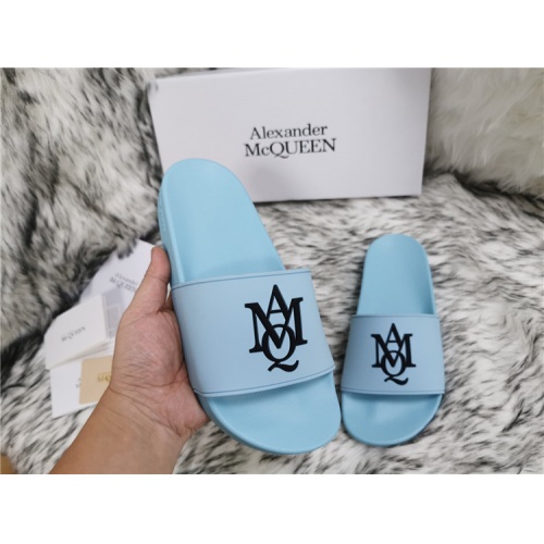 Replica Alexander McQueen Slippers For Women #819177 $45.00 USD for Wholesale