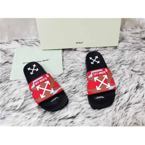 Off-White Slippers For Men #819194 $45.00 USD, Wholesale Replica Off-White Slippers