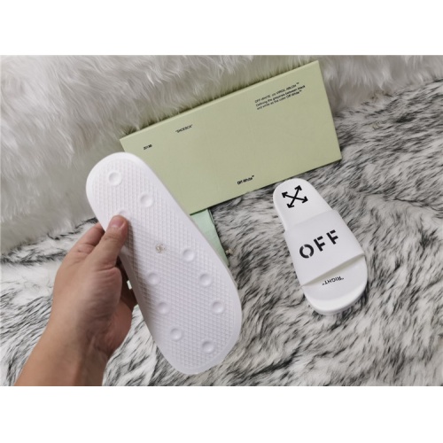 Replica Off-White Slippers For Men #819196 $45.00 USD for Wholesale