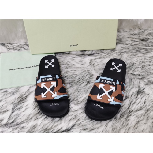 Replica Off-White Slippers For Women #819201 $45.00 USD for Wholesale