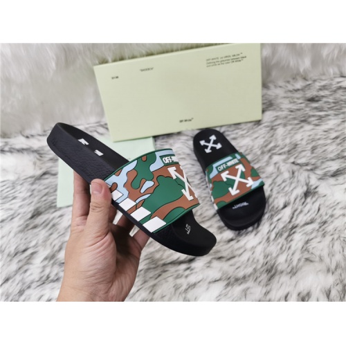 Replica Off-White Slippers For Women #819205 $45.00 USD for Wholesale