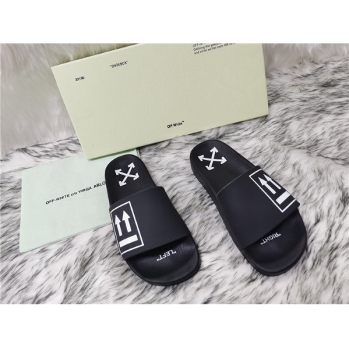 Off-White Slippers For Women #819208 $45.00 USD, Wholesale Replica Off-White Slippers