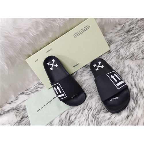 Replica Off-White Slippers For Women #819208 $45.00 USD for Wholesale