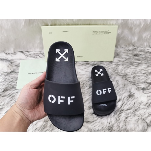 Replica Off-White Slippers For Women #819209 $45.00 USD for Wholesale