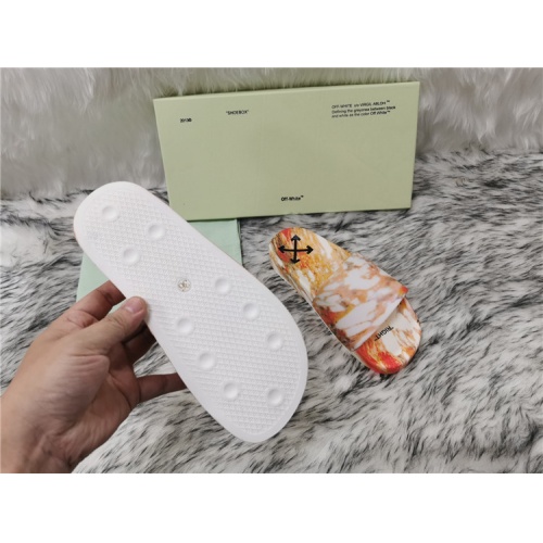 Replica Off-White Slippers For Men #819211 $48.00 USD for Wholesale