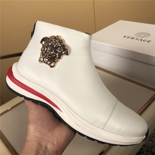 Replica Versace High Tops Shoes For Men #819371 $80.00 USD for Wholesale
