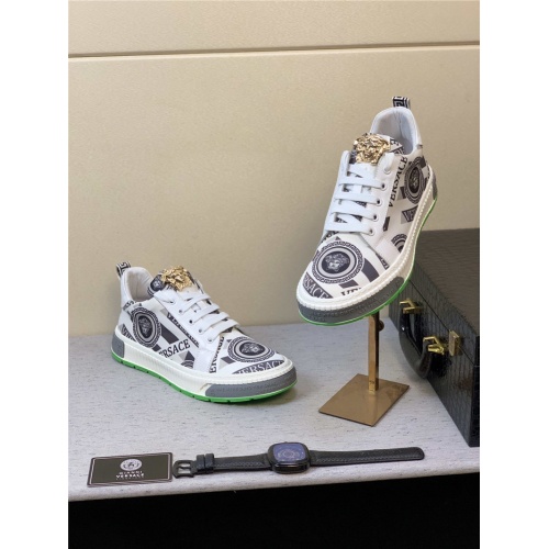 Replica Versace Casual Shoes For Men #819377 $72.00 USD for Wholesale