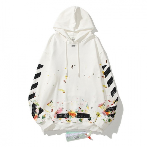 Replica Off-White Hoodies Long Sleeved For Men #819738 $60.00 USD for Wholesale