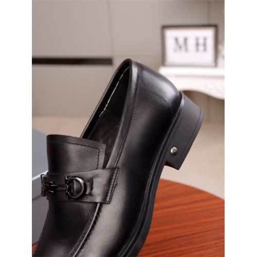 Replica Prada Leather Shoes For Men #819759 $82.00 USD for Wholesale