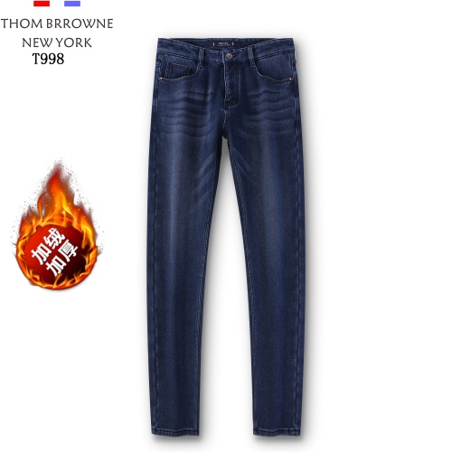 Thom Browne TB Jeans For Men #819818 $42.00 USD, Wholesale Replica Thom Browne TB Jeans
