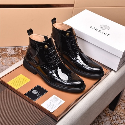 Versace Boots For Men #820058 $122.00 USD, Wholesale Replica Versace Boots