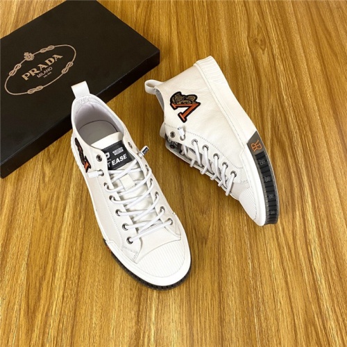 Replica Prada High Tops Shoes For Men #820080 $76.00 USD for Wholesale