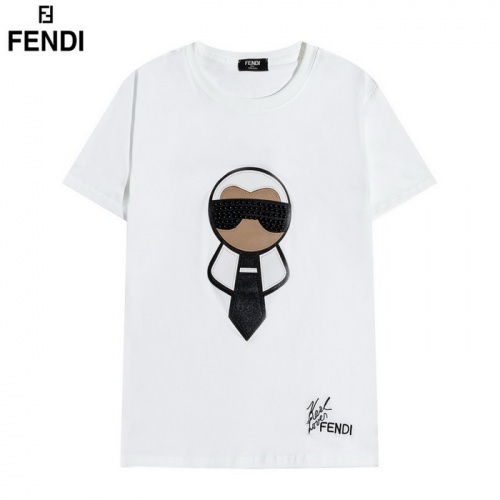 Fendi T-Shirts Short Sleeved For Men #820189 $29.00 USD, Wholesale Replica Fendi T-Shirts