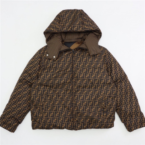 Fendi Down Feather Coat Long Sleeved For Unisex #820191 $141.00 USD, Wholesale Replica Fendi Jackets