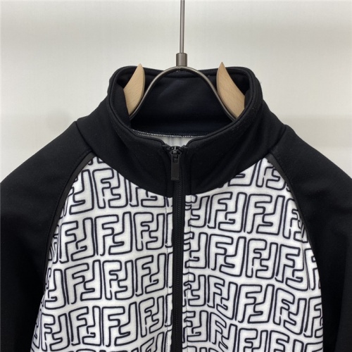 Replica Fendi Tracksuits Long Sleeved For Men #820214 $109.00 USD for Wholesale