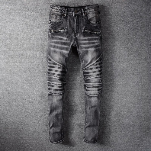 Replica Balmain Jeans For Men #820236 $65.00 USD for Wholesale