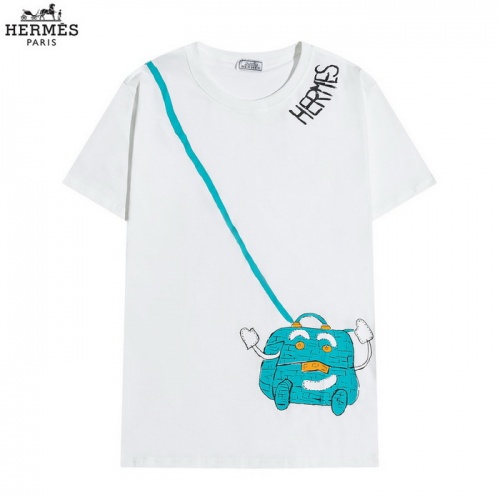 Hermes T-Shirts Short Sleeved For Men #820247 $29.00 USD, Wholesale Replica Hermes T-Shirts