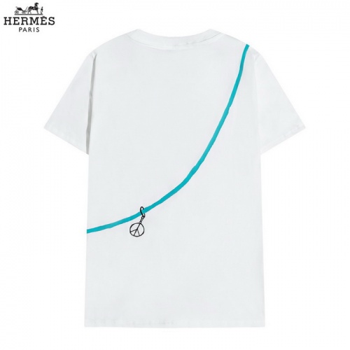Replica Hermes T-Shirts Short Sleeved For Men #820247 $29.00 USD for Wholesale