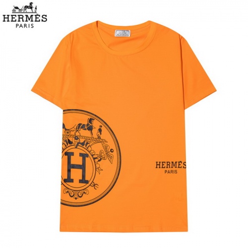 Hermes T-Shirts Short Sleeved For Men #820249 $25.00 USD, Wholesale Replica Hermes T-Shirts