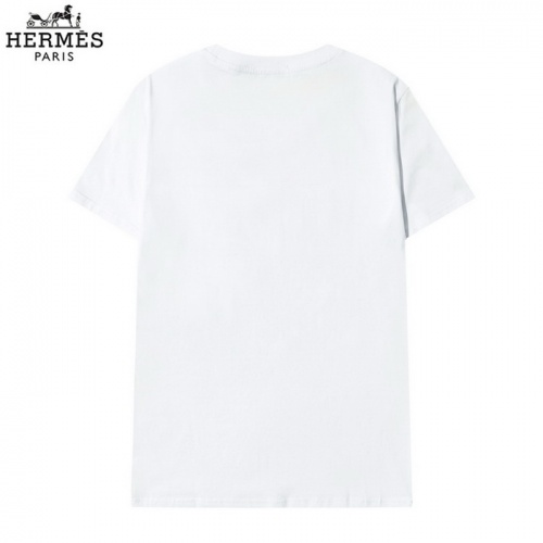 Replica Hermes T-Shirts Short Sleeved For Men #820250 $25.00 USD for Wholesale