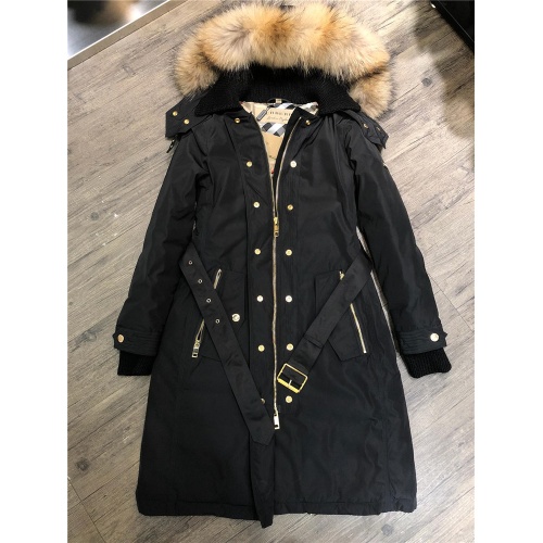 Replica Burberry Down Feather Coat Long Sleeved For Women #820302 $282.00 USD for Wholesale