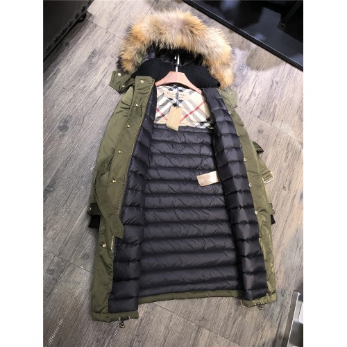 Replica Burberry Down Feather Coat Long Sleeved For Women #820303 $282.00 USD for Wholesale
