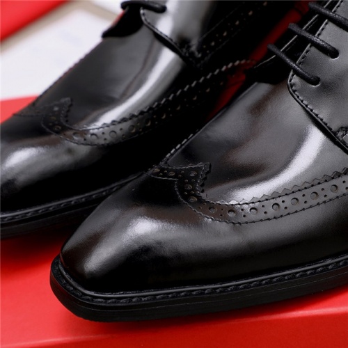Replica Salvatore Ferragamo Leather Shoes For Men #820695 $80.00 USD for Wholesale