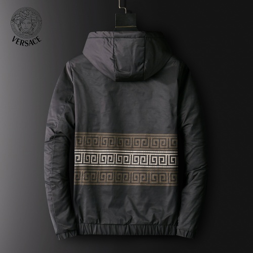 Replica Versace Down Coat Long Sleeved For Men #820790 $72.00 USD for Wholesale