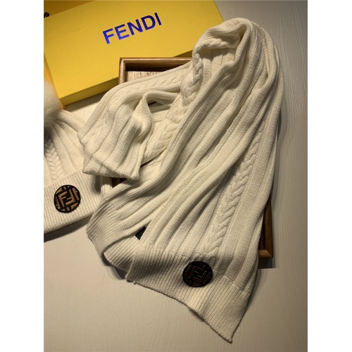 Replica Fendi Scarf & Hat Set #820797 $56.00 USD for Wholesale